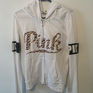 Pink zip up hoodie